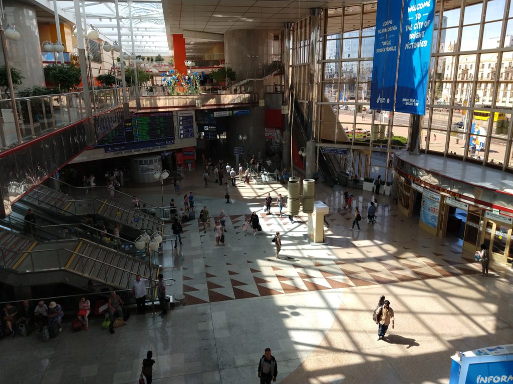 Estação Central de trem de Minsk, Belarus Bielorrússia