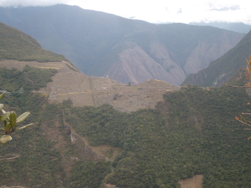 Machu Picchu Trilha Alternativa - Inka Jungle Trail - Putucusi - primeira vista de Machu Picchu